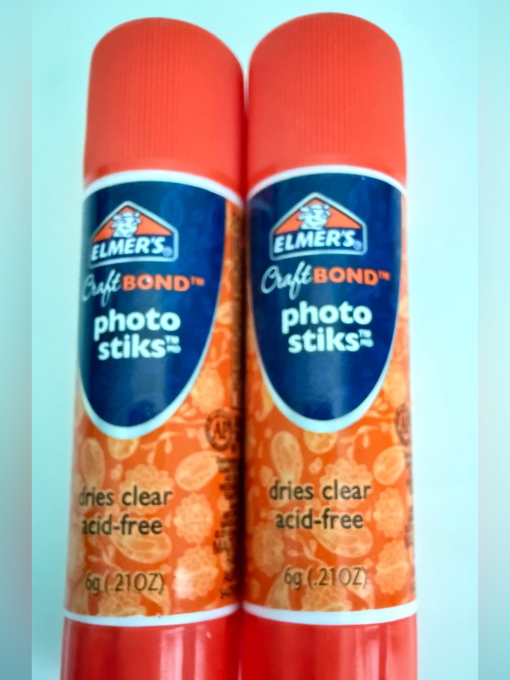 Elmer’s CraftBond Photo Stiks Acid Free Glue Sticks Scrapbooking Lot of 2